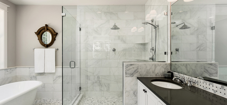 bathroom shower door installation in Healdsburg